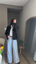 Ethan noir - Gilet boutonné