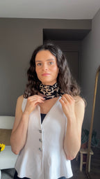 Romy léopard - Foulard imprimé