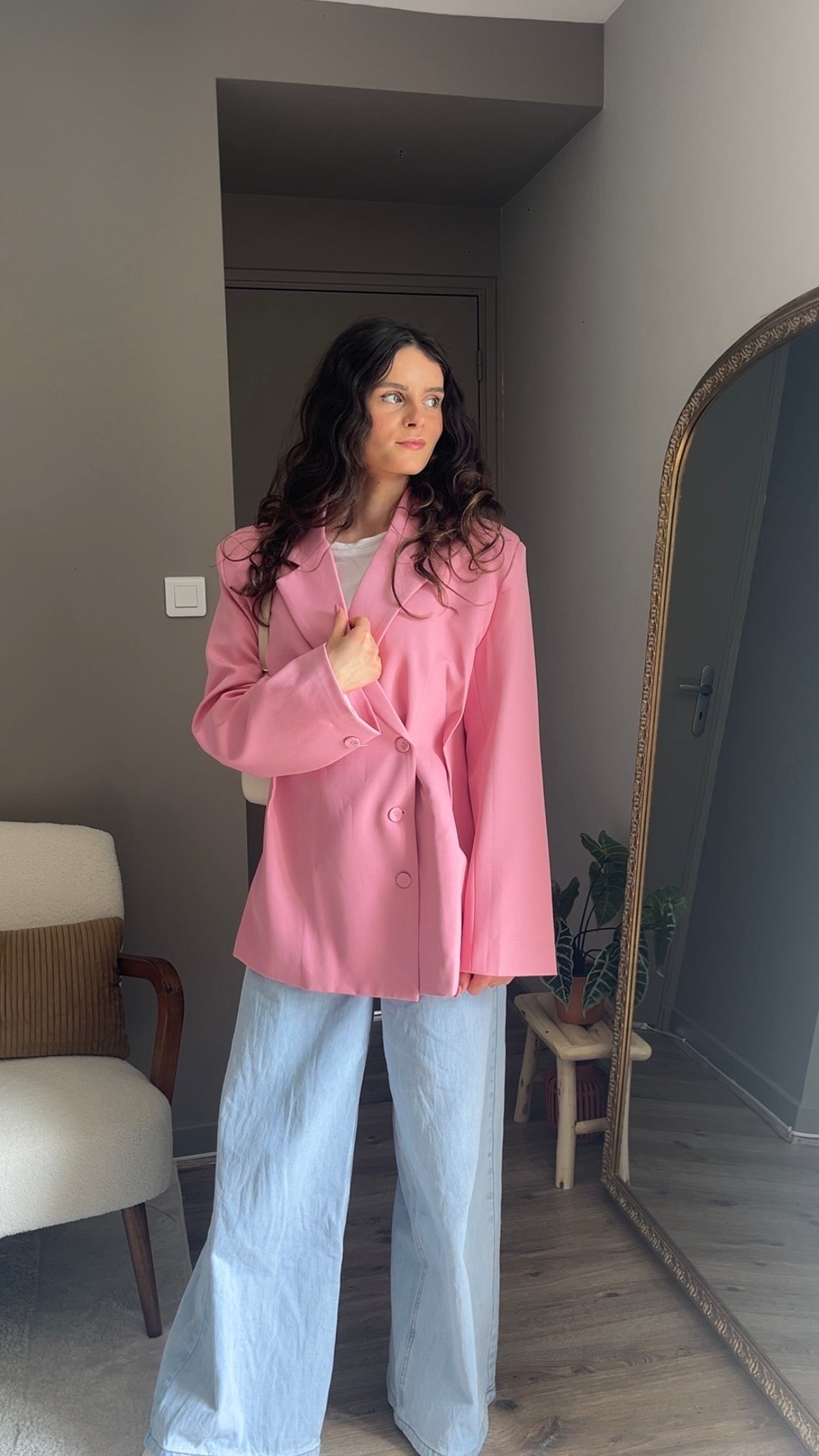Loane rose - Blazer cintré