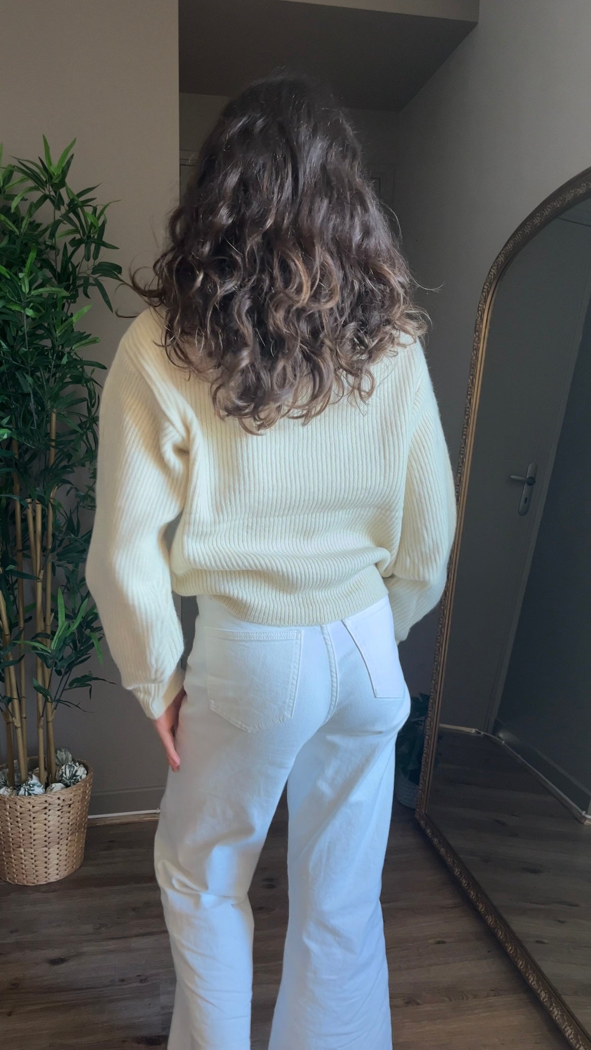 Telma crème - Pull zippé