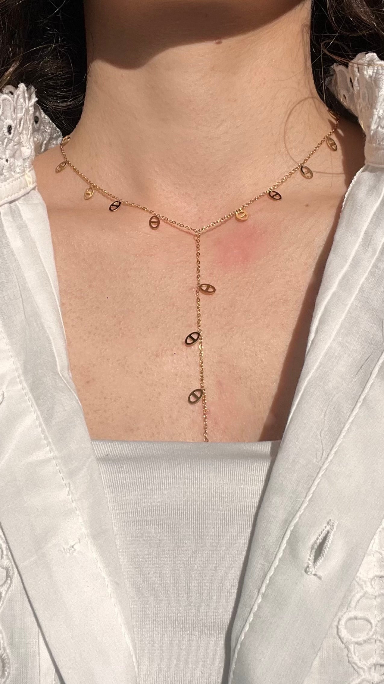 Eugénie doré - Collier acier