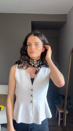 Romy léopard - Foulard imprimé