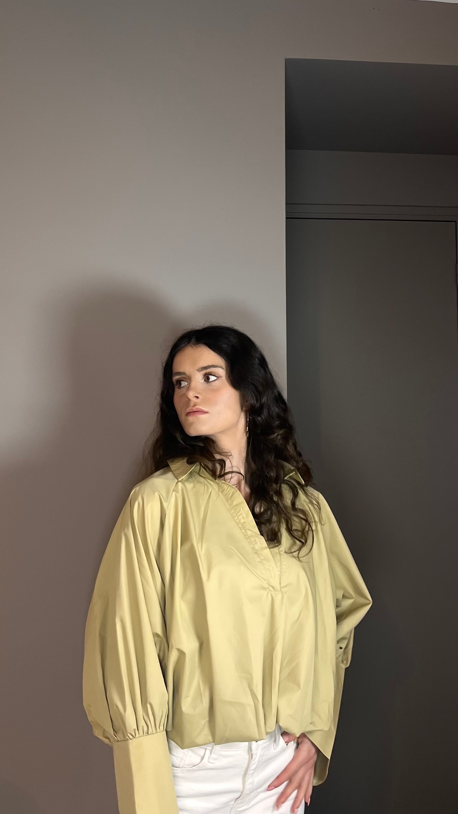 Manon olive - Chemise ample