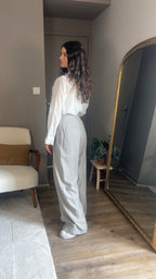Armand beige - Pantalon ample