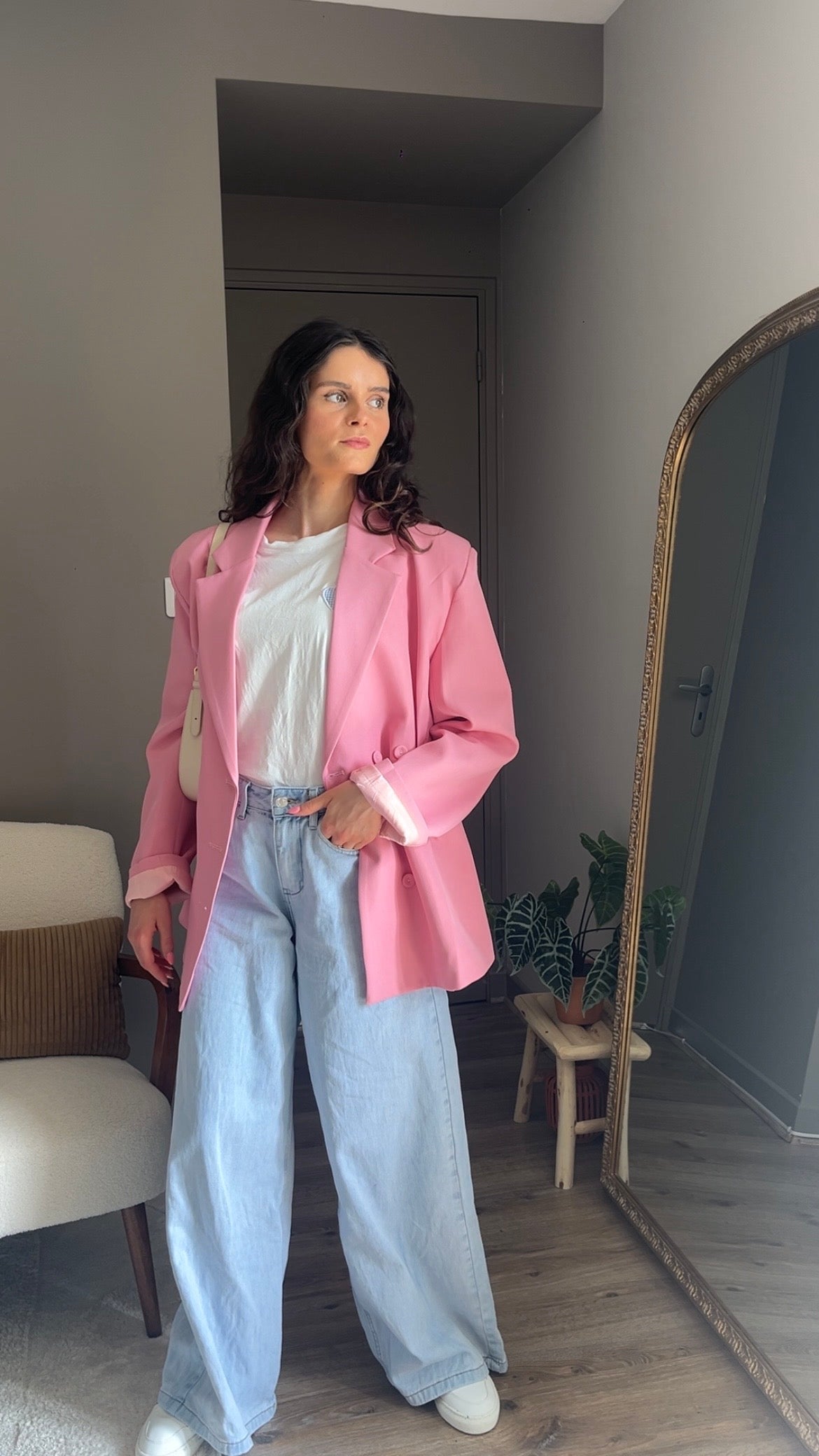 Loane rose - Blazer cintré