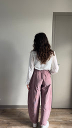 Elly vieux rose - Pantalon velours