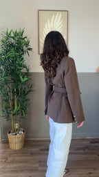 Grayce chocolat - Veste blazer