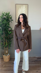 Grayce chocolat - Veste blazer