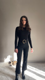 Nastia noir - Pull structuré