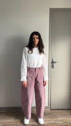 Elly vieux rose - Pantalon velours