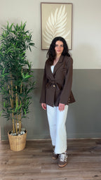 Grayce chocolat - Veste blazer