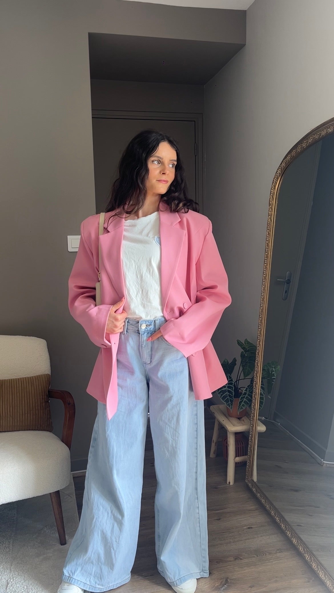 Loane rose - Blazer cintré
