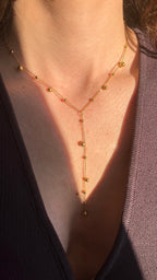 Ina doré - Collier acier