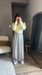 Armand beige - Pantalon ample