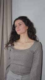 Esmée taupe - Pull fin