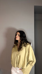 Manon olive - Chemise ample