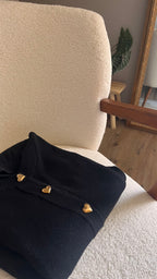 Ethan noir - Gilet boutonné
