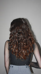 Gracie noir - Body maille transparente