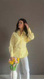 Pola jaune - Chemise cintrée