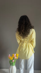 Pola jaune - Chemise cintrée
