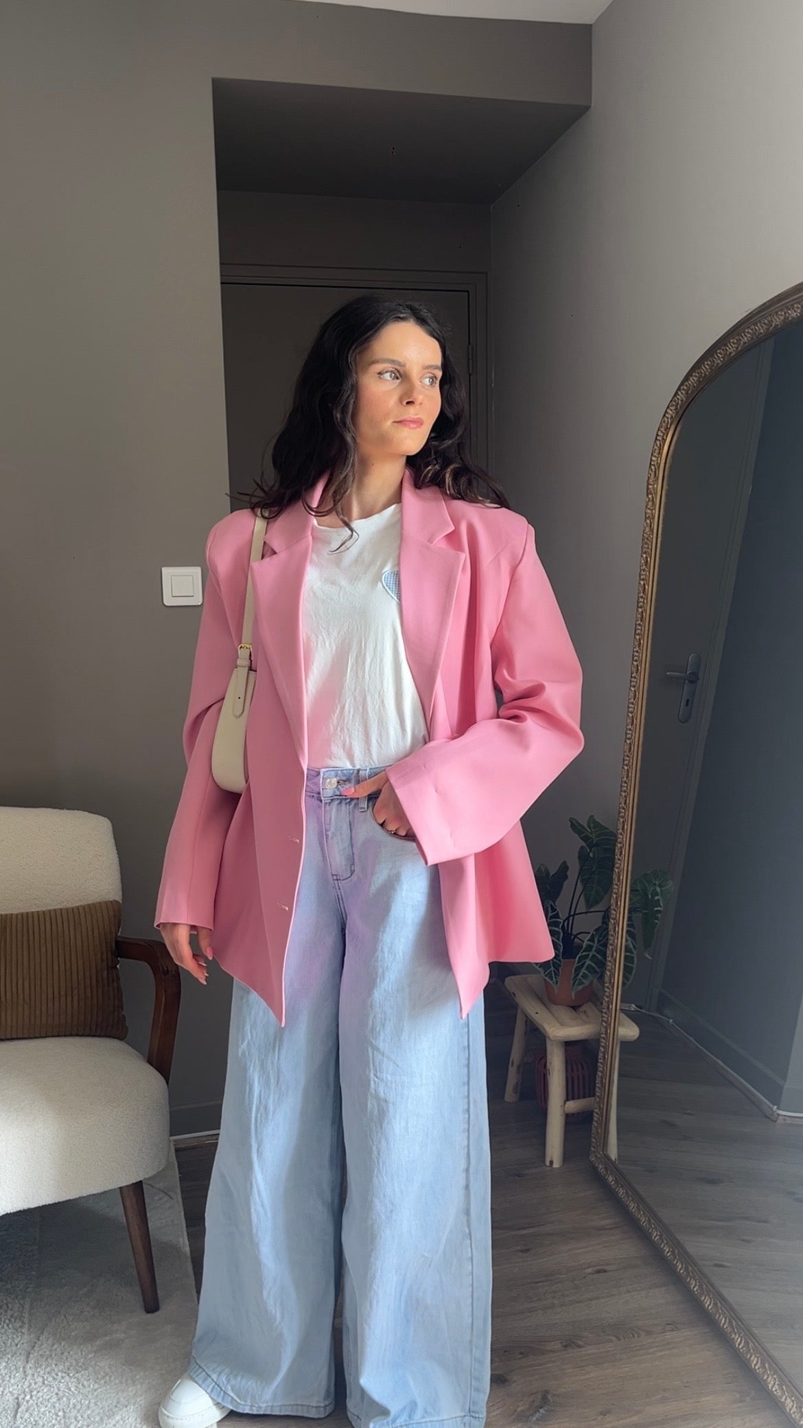 Loane rose - Blazer cintré