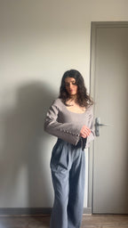Esmée taupe - Pull fin