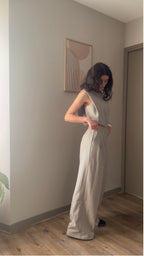Armand beige - Pantalon ample