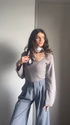 Jimmy beige - Foulard imprimé