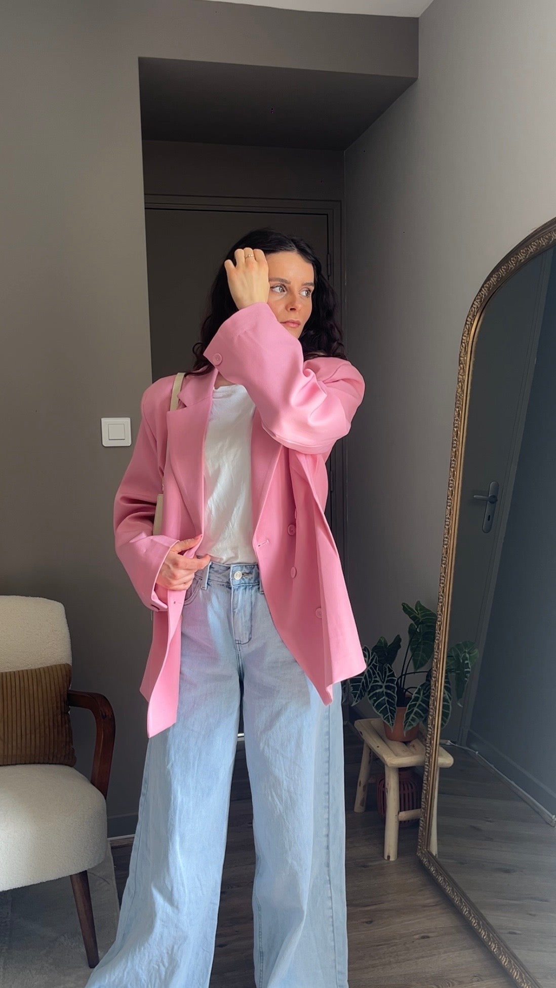 Loane rose - Blazer cintré