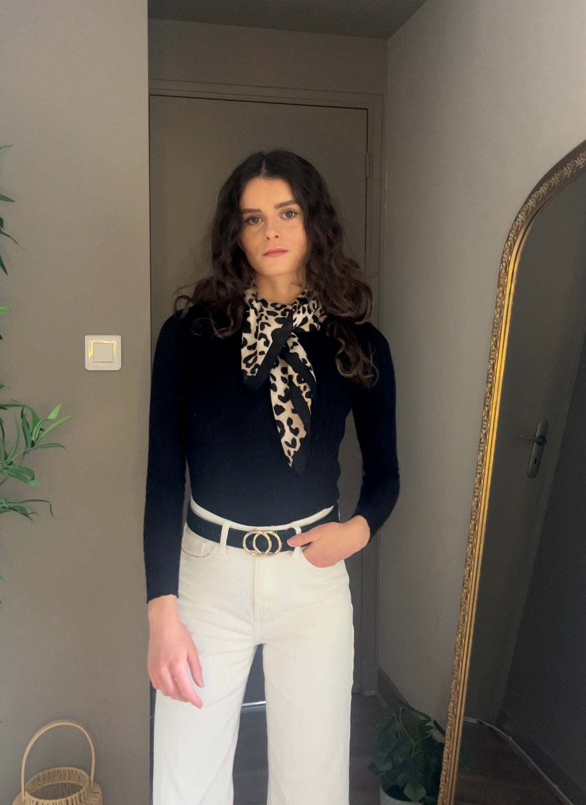 ROMY LEOPARD - FOULARD IMPRIME