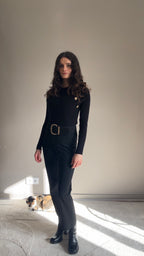 Nastia noir - Pull structuré