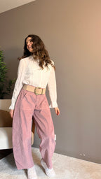 Andréa blanche - Chemise brodée