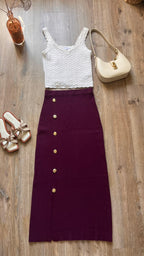 Nini bordeaux - Jupe longue