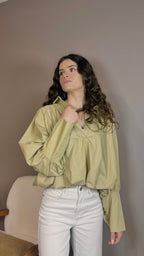 Manon olive - Chemise ample