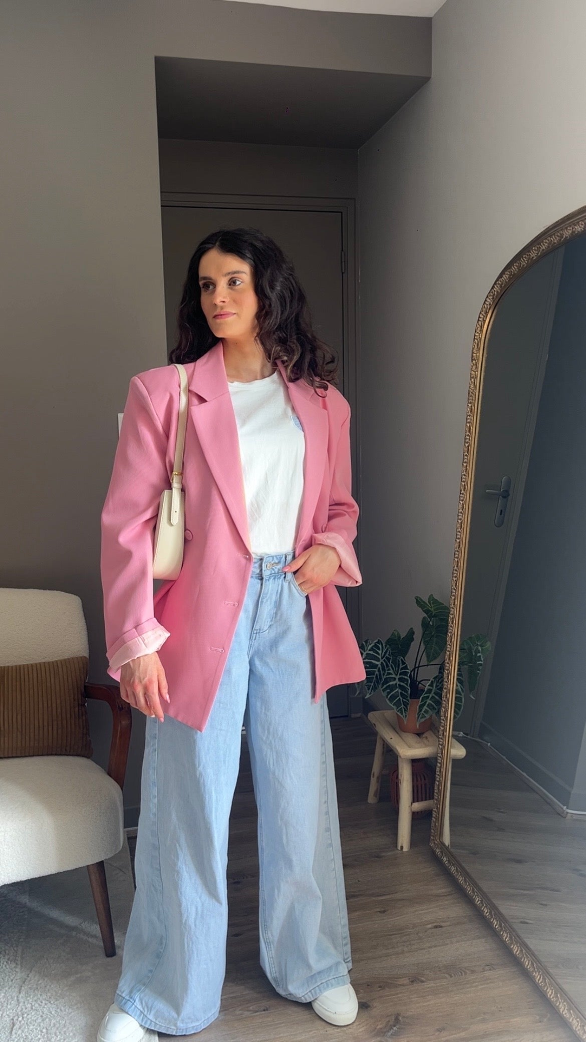Loane rose - Blazer cintré