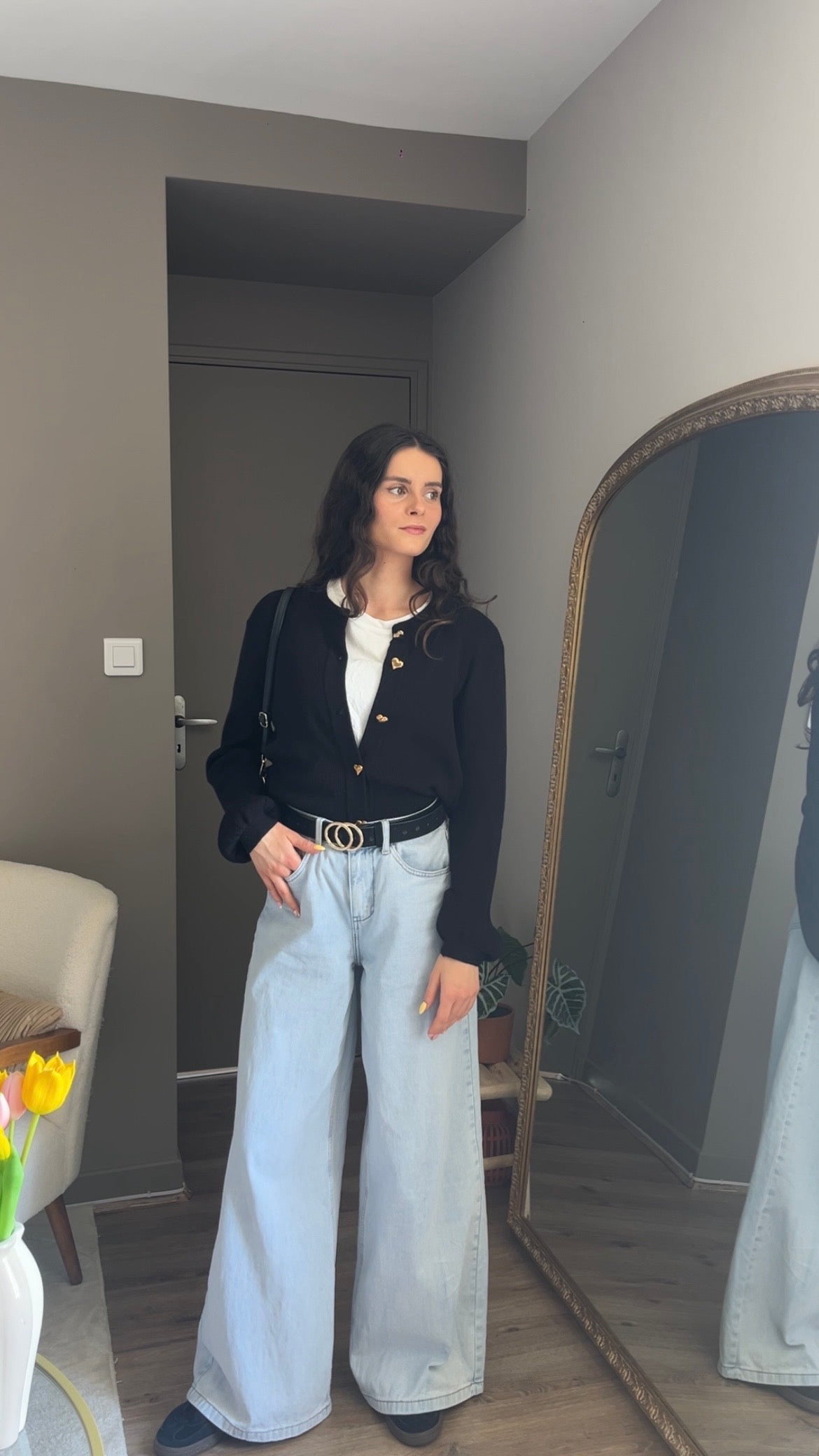 Ethan noir - Gilet boutonné
