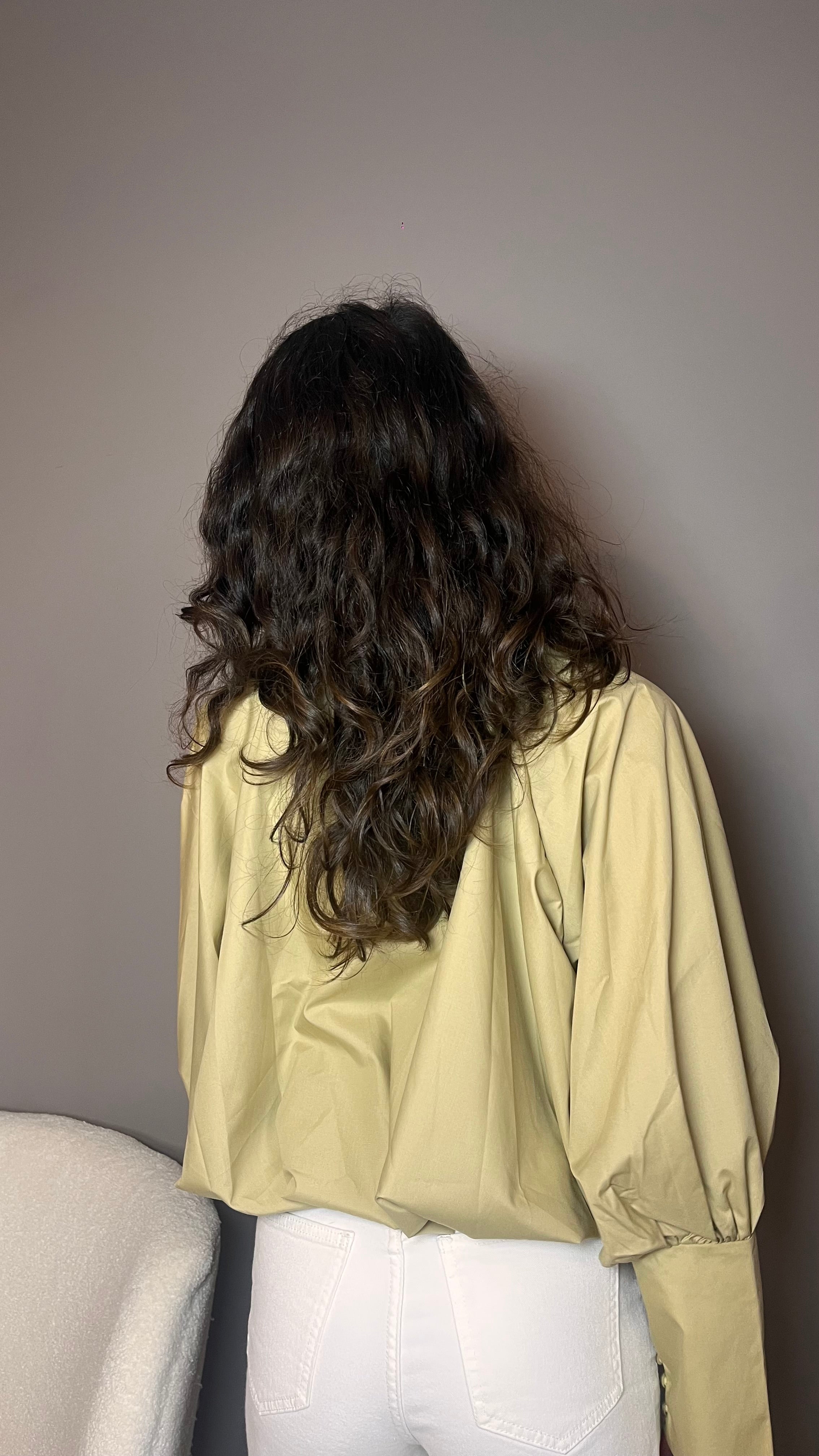 Manon olive - Chemise ample