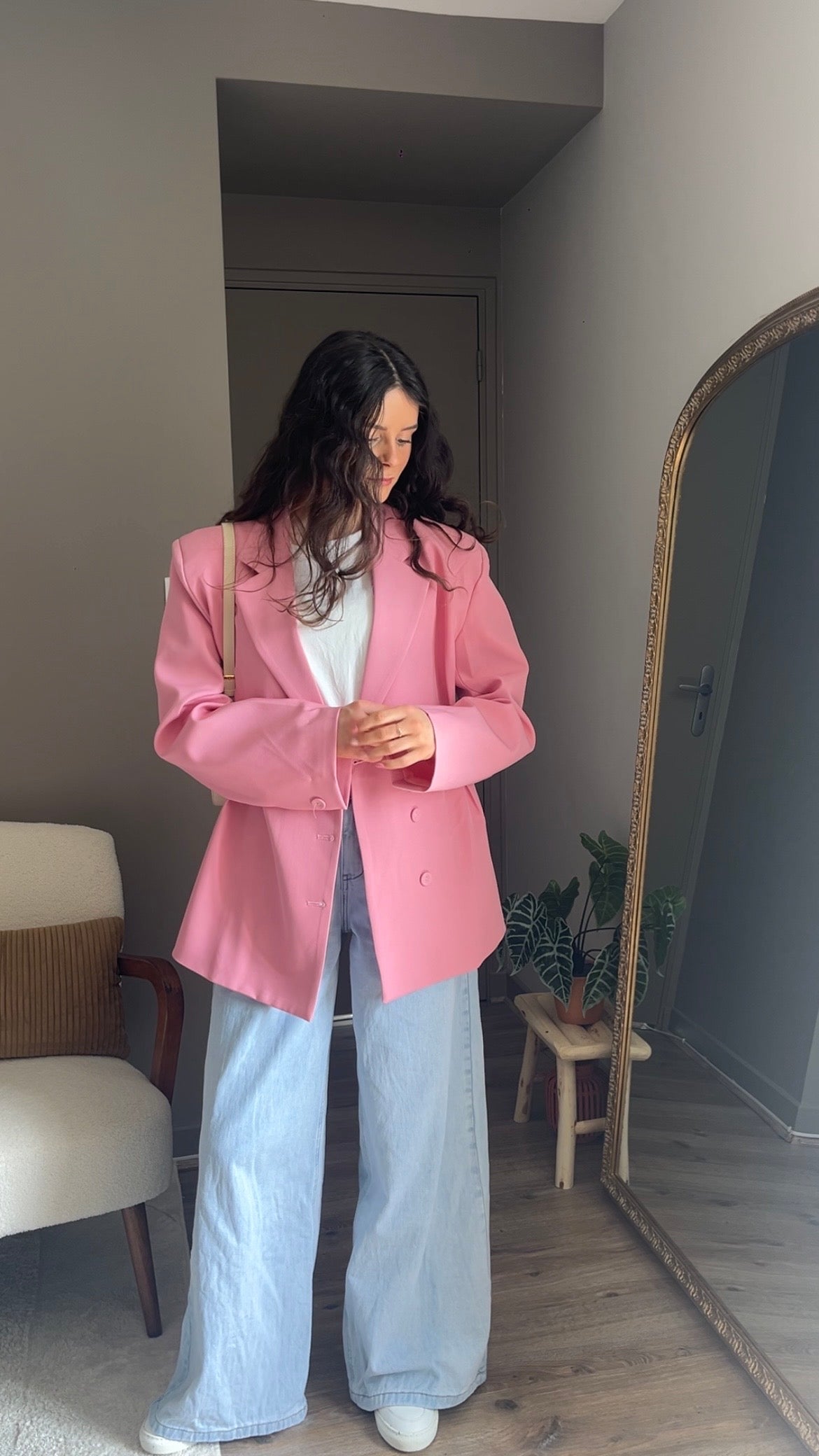 Loane rose - Blazer cintré