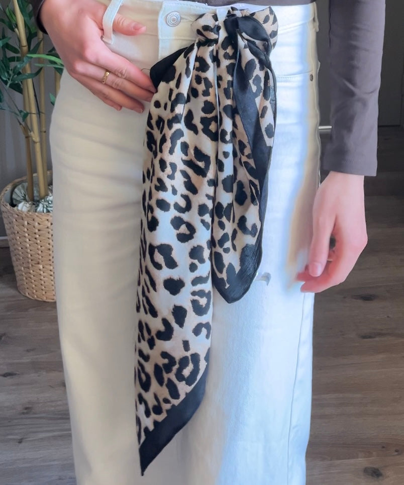 ROMY LEOPARD - FOULARD IMPRIME