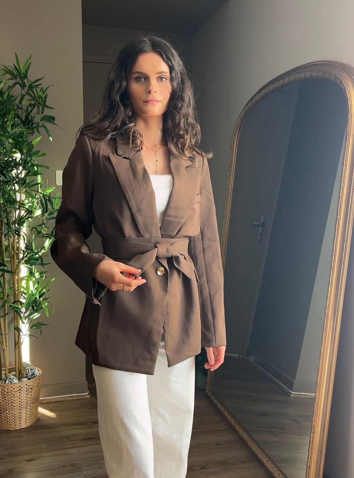GRAYCE CHOCOLAT - VESTE BLAZER