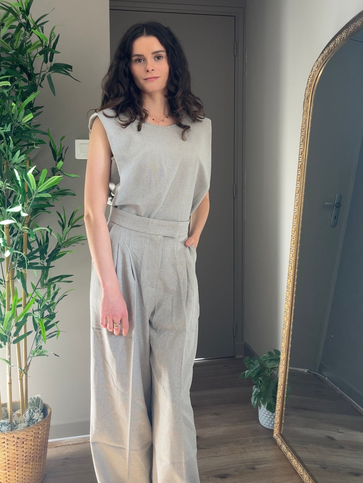 ARMAND BEIGE - PANTALON AMPLE