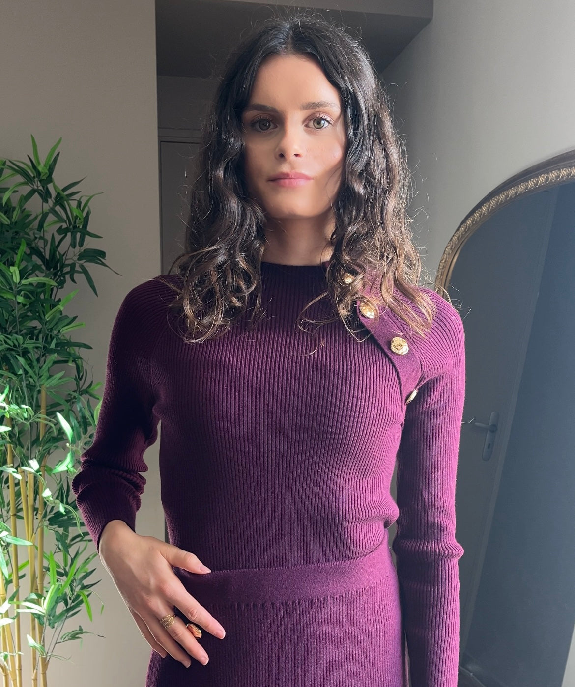 NASTIA BORDEAUX - PULL STRUCTURE