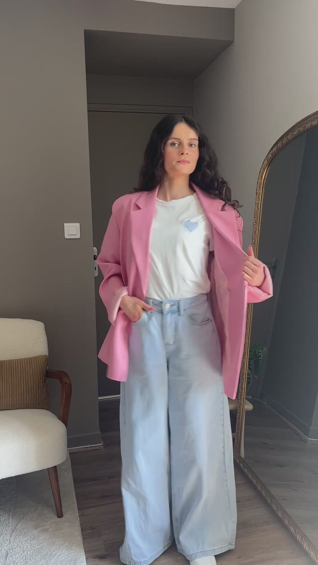 Loane rose - Blazer cintré